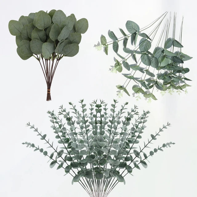 MOIIRU| 30PCS Mixed Eucalyptus Leaves