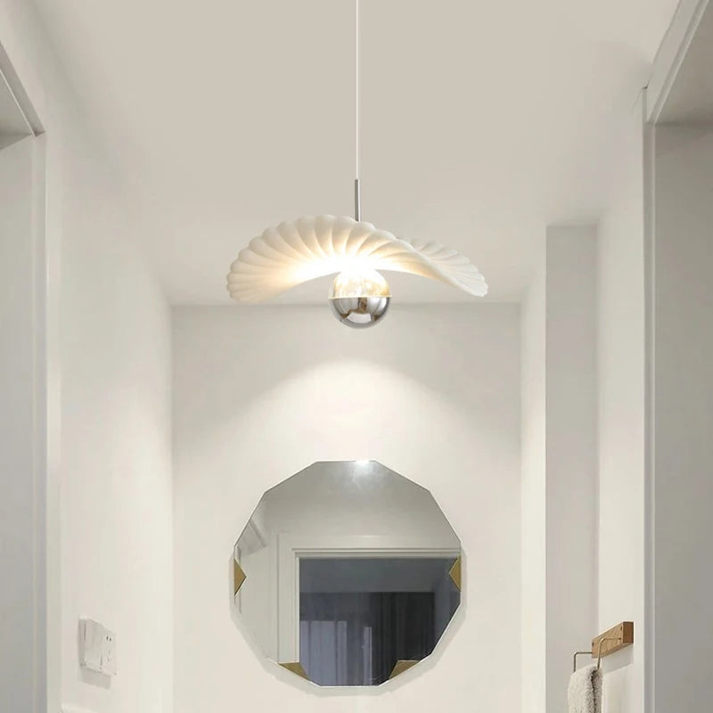 ALLK| White Chrome Chandelier