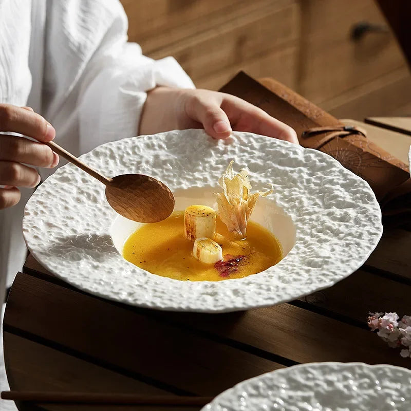 STIGMATION| Assiette de chapeau de paille en céramique