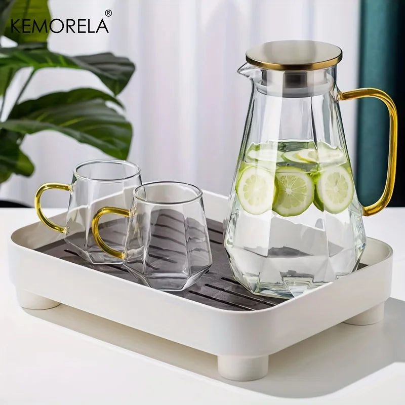 LILOU| Diamond Shaped Glass Jar