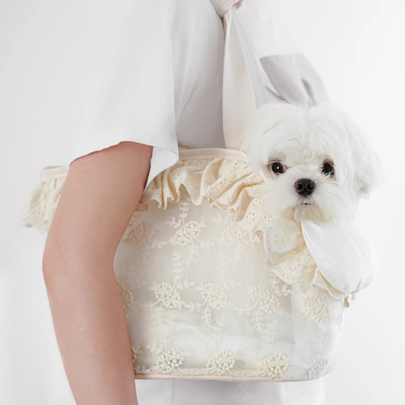 Lace Pet Carrier Bag