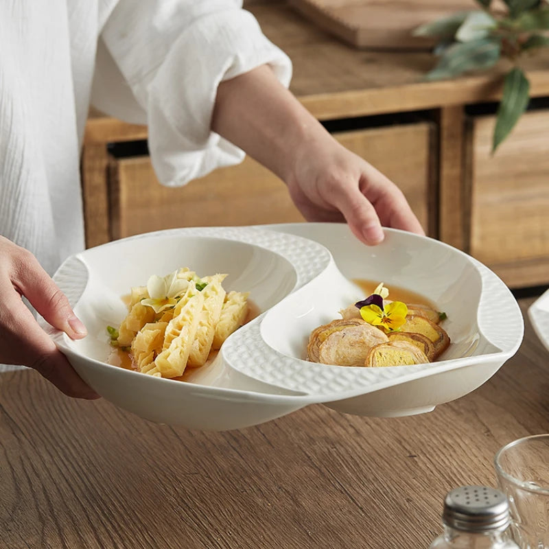 KANCUN| Assiette en céramique en forme de Yinyang