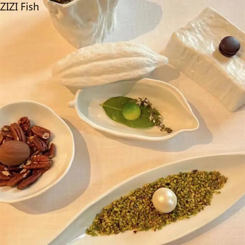 FOND| Creative Cocoa Shaped Ceramic Plate