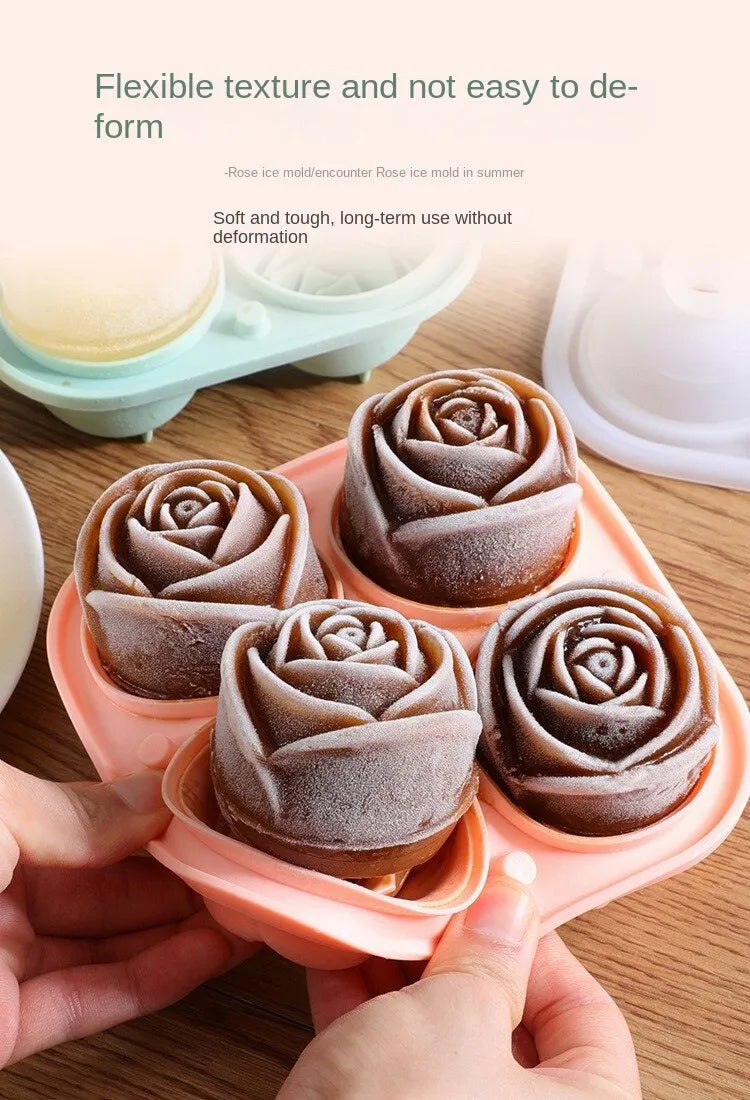 BOFYI 3D Rose Ice Molds