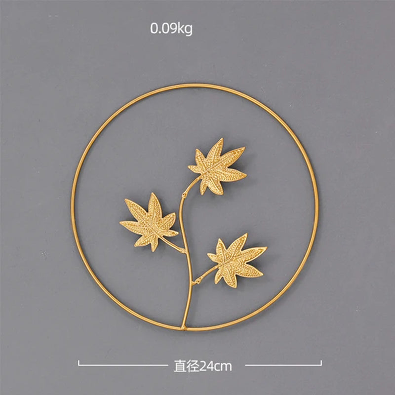 NORDVIC| Iron made Ginkgo Leaves Ornament 