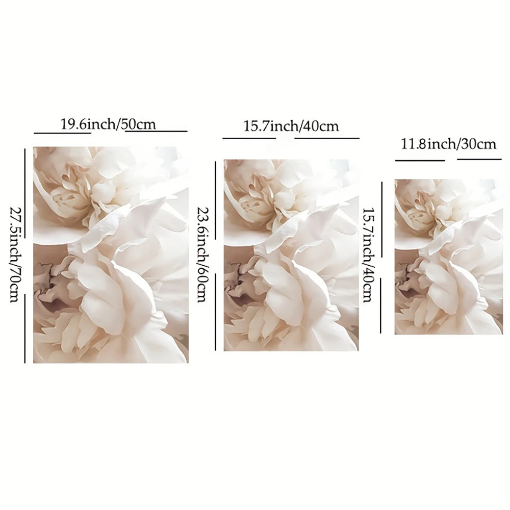 MEETIC| 3PCS Modern Art Flower Canvas Paintings 