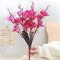 YAJIOP| 5 Forks Artificial Magnolia Flowers 