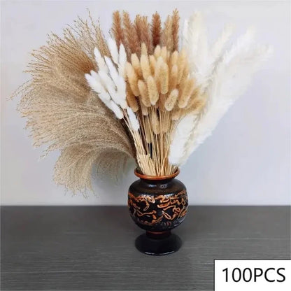 PRYOSP| 120Pcs Fluffy Pampas Grass