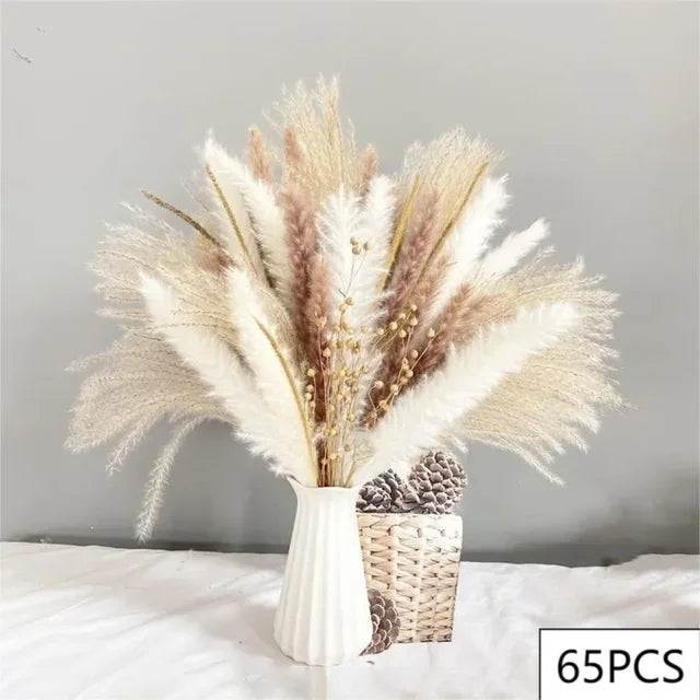 PRYOSP| 120Pcs Fluffy Pampas Grass