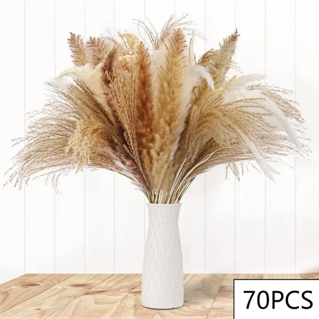 PRYOSP| 120Pcs Fluffy Pampas Grass
