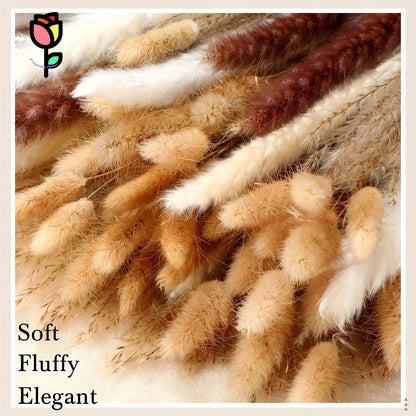 PRYOSP| 120Pcs Fluffy Pampas Grass