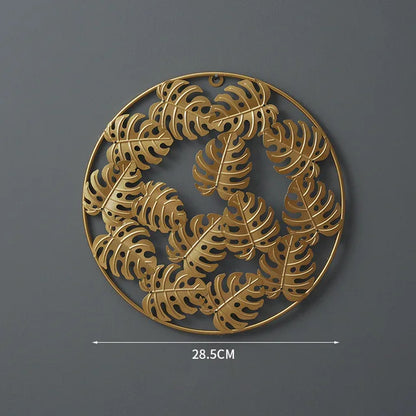 NORDVIC| Iron made Ginkgo Leaves Ornament 