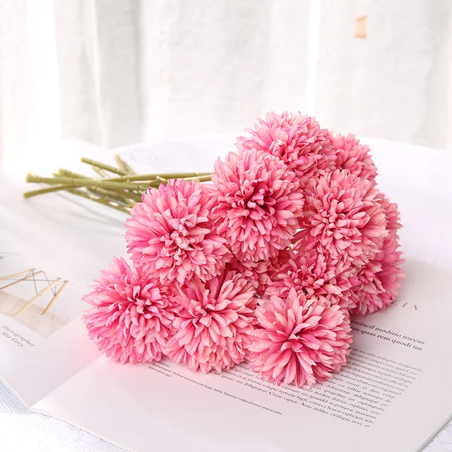 YAJIOP| 5Pcs/Set Artificial Flowers Bouquet 