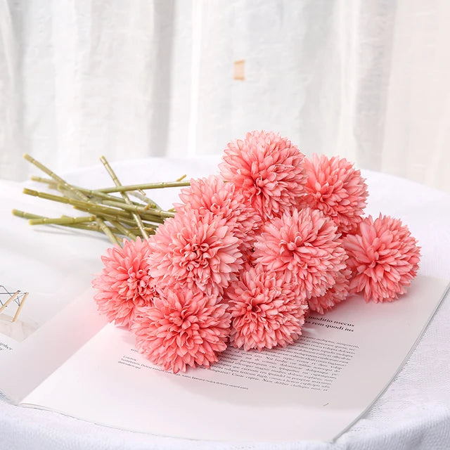 YAJIOP| 5Pcs/Set Artificial Flowers Bouquet 