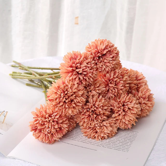 YAJIOP| 5Pcs/Set Artificial Flowers Bouquet 