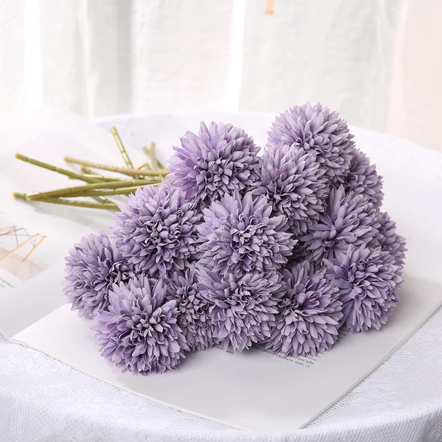 YAJIOP| 5Pcs/Set Artificial Flowers Bouquet 
