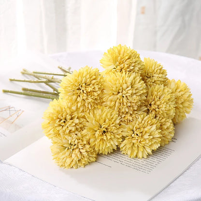 YAJIOP| 5Pcs/Set Artificial Flowers Bouquet 