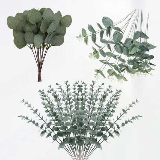 MOIIRU| 30PCS  Mixed Eucalyptus Leaves