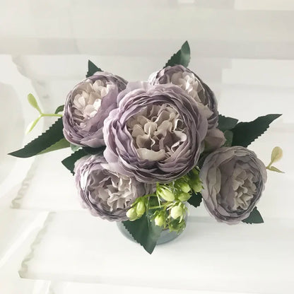 VYENNA| 30Cm  Artificial Peony Flower Bouquet