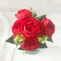 VYENNA| 30Cm  Artificial Peony Flower Bouquet