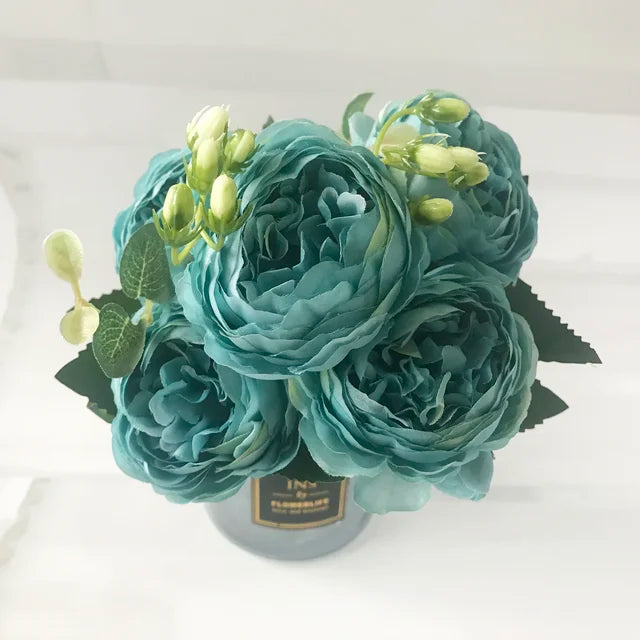 VYENNA| 30Cm  Artificial Peony Flower Bouquet