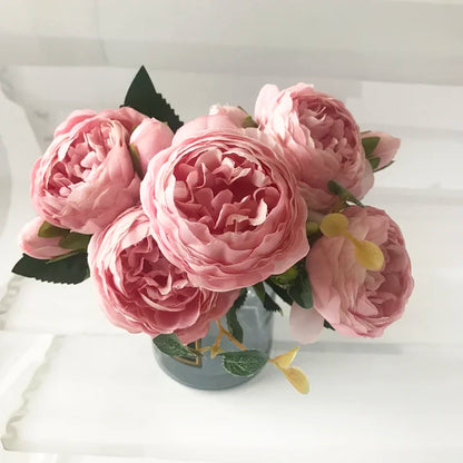 VYENNA| 30Cm  Artificial Peony Flower Bouquet