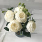 VYENNA| 30Cm  Artificial Peony Flower Bouquet
