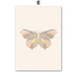 METYC| Coral Abstract  Shapes Art Canvas Painting 