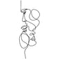 NORDVIC| Abstract Female Line Iron Wall Ornament 