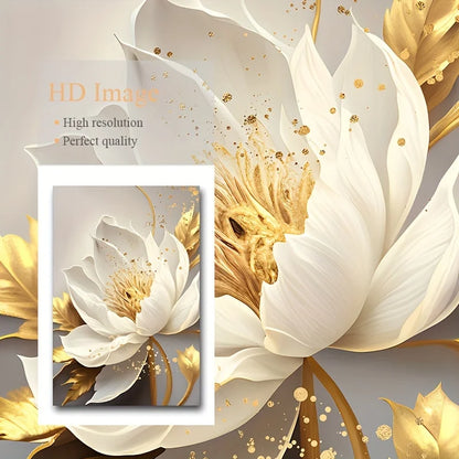 KEWTG| 3PCS  White Flower Painting