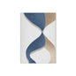 METYC| Abstract White&Blue Canvas Painting