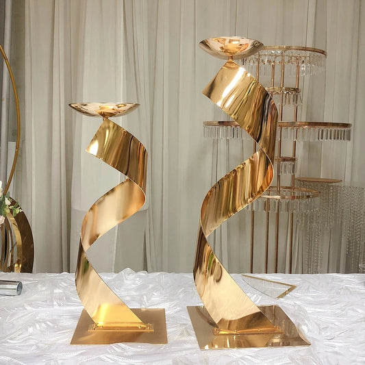 HELSEN | Gold Metal Centerpiece 5PCS