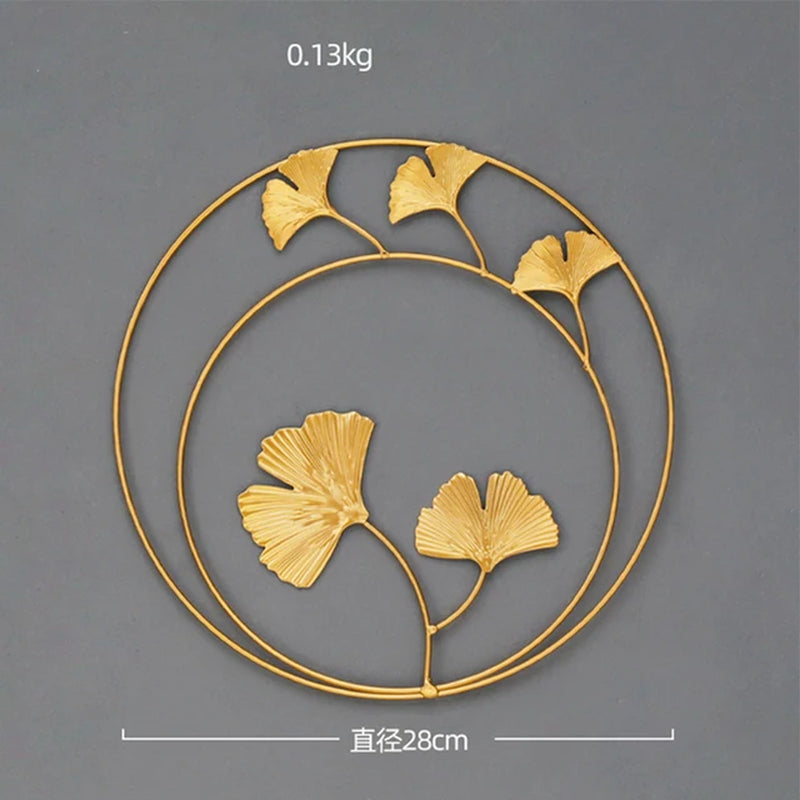 NORDVIC| Iron made Ginkgo Leaves Ornament 