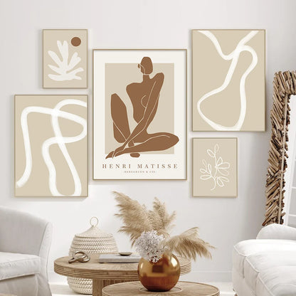 METYC| Abstract Beige Wall Poster