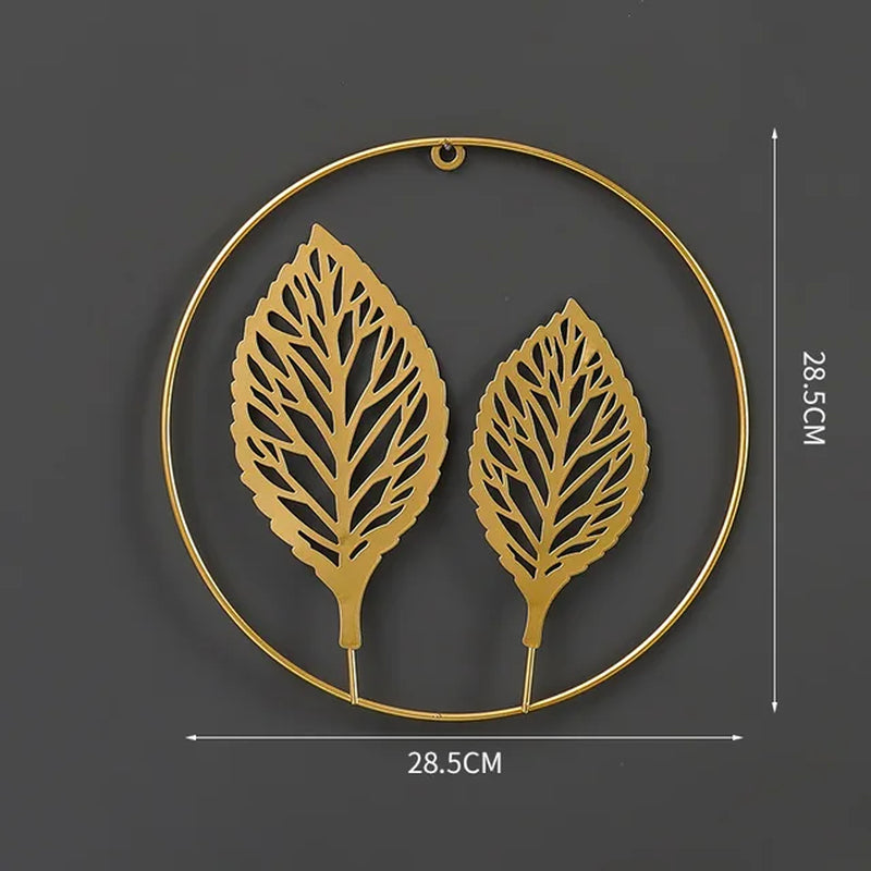 NORDVIC| Iron made Ginkgo Leaves Ornament 
