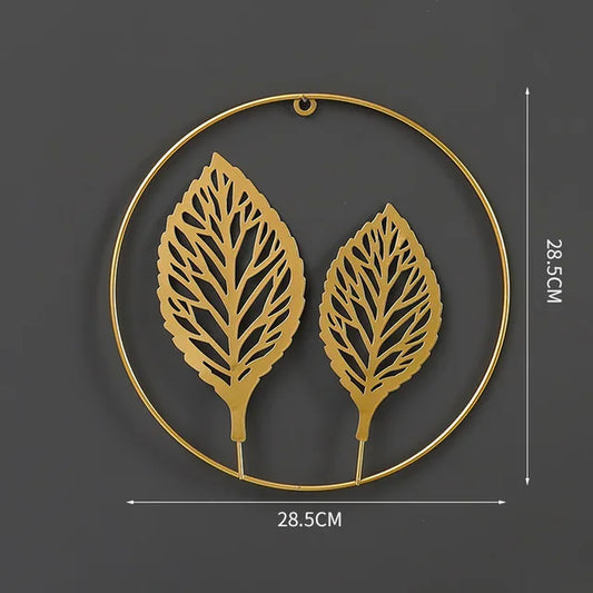 NORDVIC| Iron made Ginkgo Leaves Ornament 