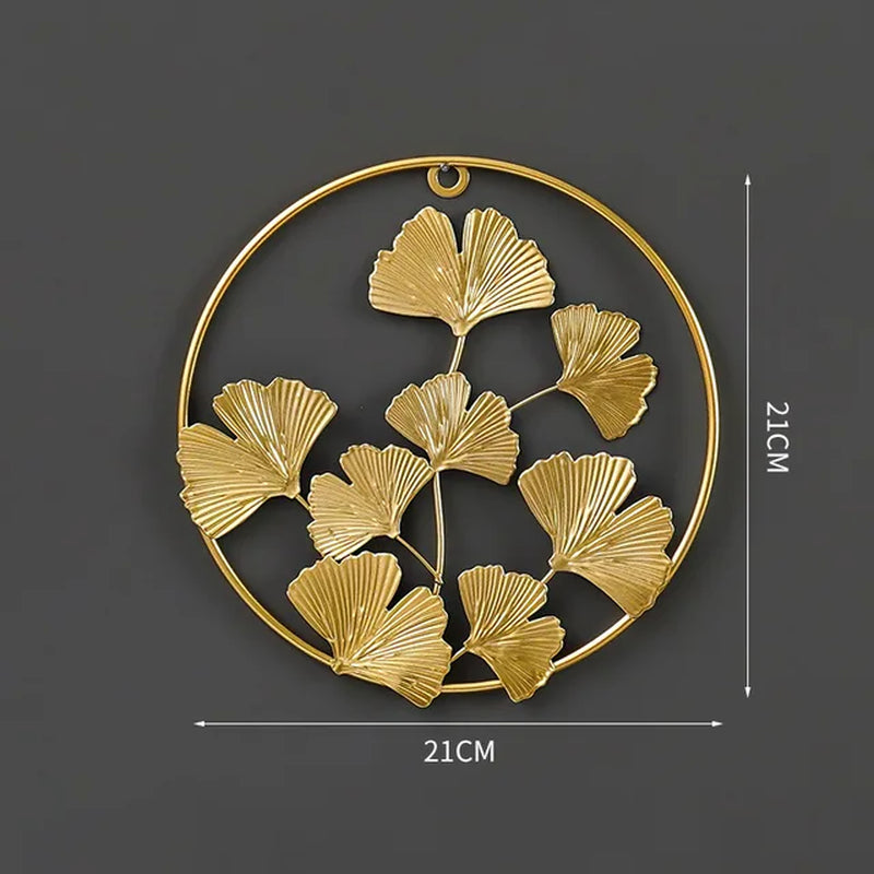 NORDVIC| Iron made Ginkgo Leaves Ornament 