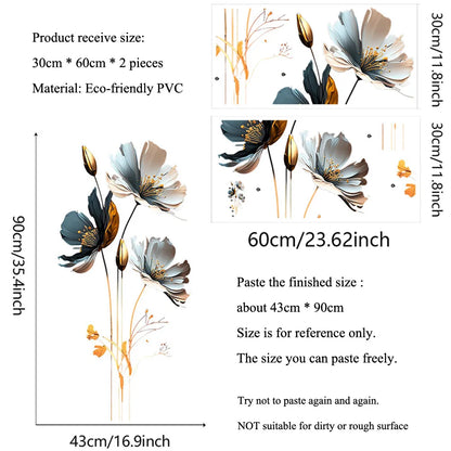 DANWGB| Floral Wall Sticker 