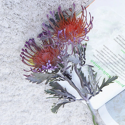 LOIUI| Artificial 2 Fork Pincushion Flowers