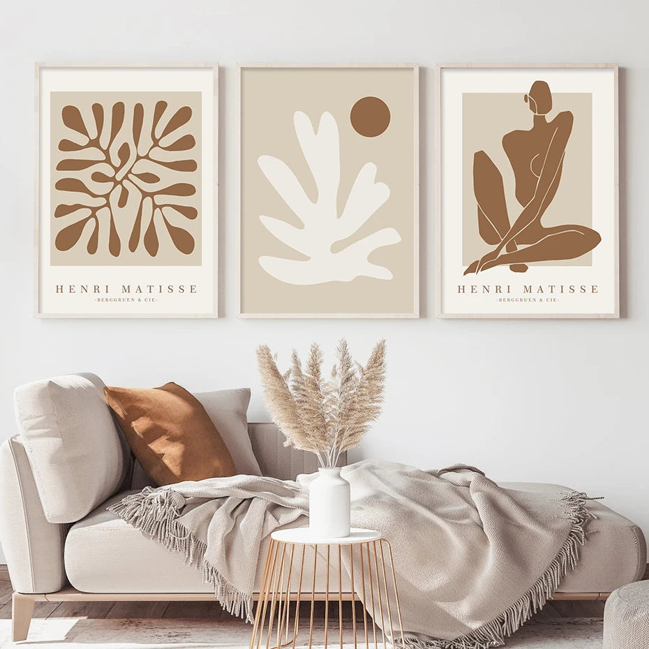 METYC| Abstract Beige Wall Poster
