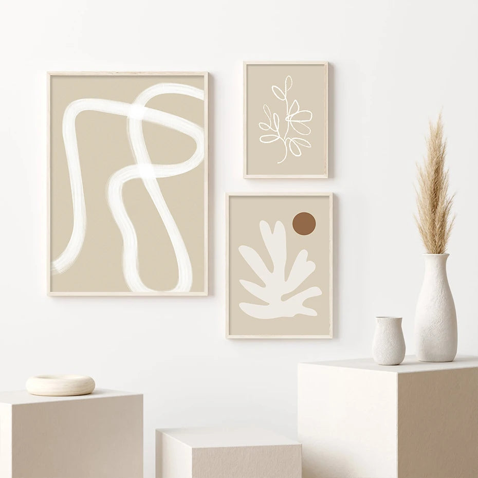 METYC| Abstract Beige Wall Poster