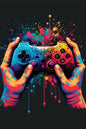 KORYGAM|Colorful Video Game Wall Art