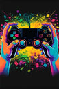 KORYGAM|Colorful Video Game Wall Art