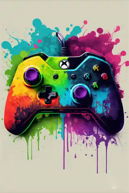 KORYGAM|Colorful Video Game Wall Art