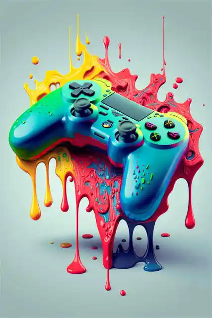 KORYGAM|Colorful Video Game Wall Art