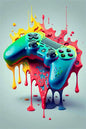 KORYGAM|Colorful Video Game Wall Art