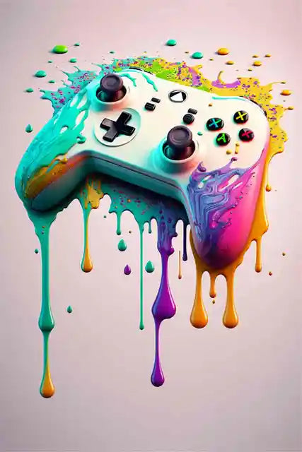 KORYGAM|Colorful Video Game Wall Art
