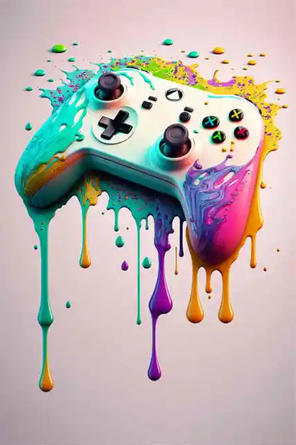 KORYGAM|Colorful Video Game Wall Art