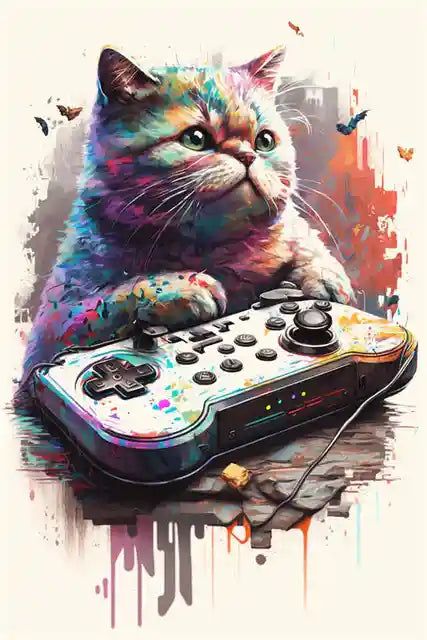 KORYGAM|Colorful Video Game Wall Art