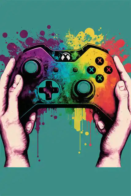 KORYGAM|Colorful Video Game Wall Art